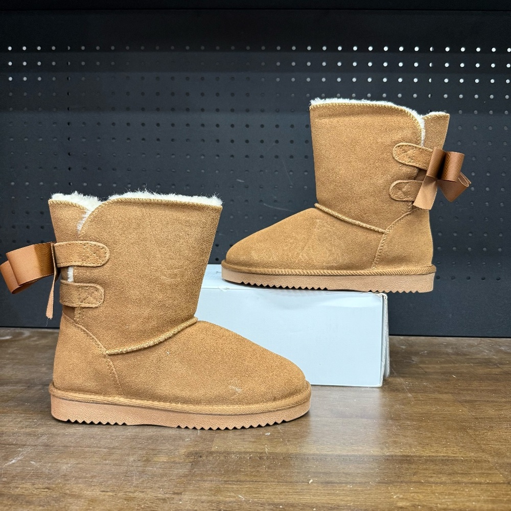 <New W/ Box! Womens Dream Pairs Chestnut Brown Warm Winter Faux Fur Boots Size 7